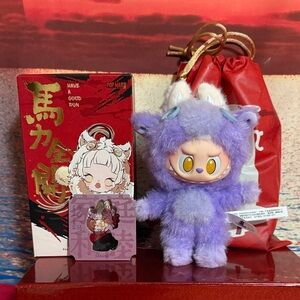 Labubu Have A Good Run Series Plush Pendant Blind Box.